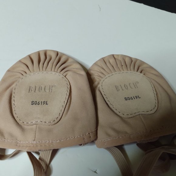 Bloch Ladies Leather Eclipse Half-Sole Lyrical Dance Shoes Size M - Picture 8 of 8